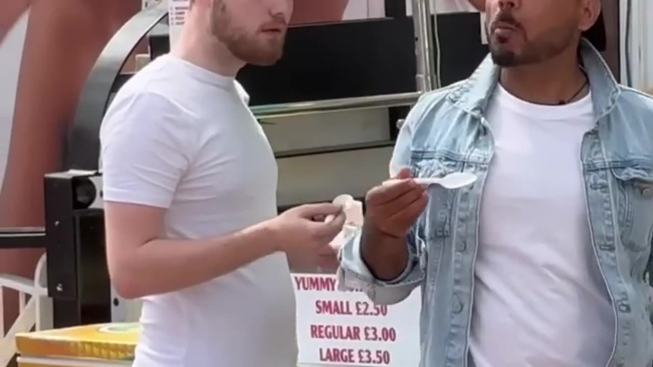 Let’s share his food with him😁