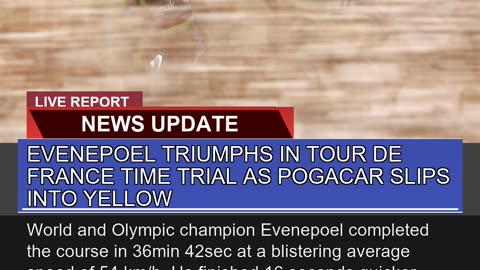Evenepoel Triumphs in Tour De France Time Trial as