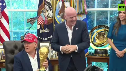 Trump wants to KEEP the golden FIFA World Cup trophy