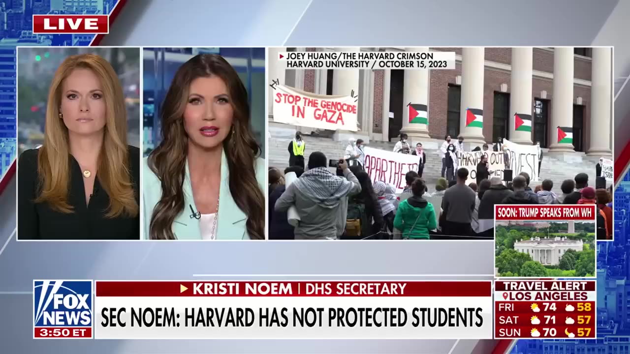 ‘BRING IT’: Kristi Noem warns Harvard amid blocking of school’s international enrollment