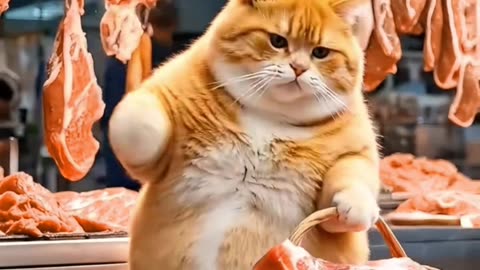 Cat's cooking mutton