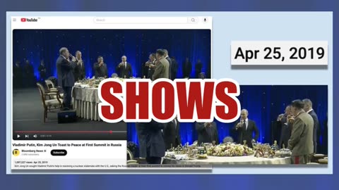 Fact Check: Vladimir Putin and Kim Jong Un Did NOT Refuse To Drink After A Toast -- Video Is Edited
			