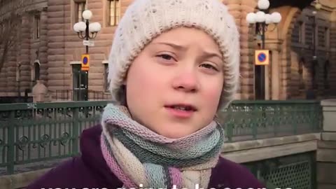 Flashback to when a younger Greta Thunberg had a message for Trump