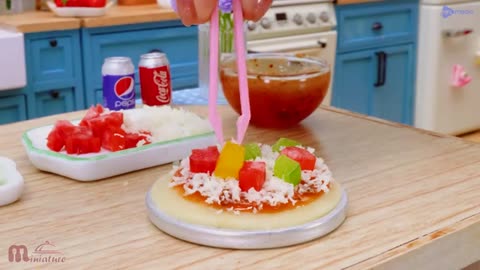 🍕 So Tasty Miniature Pepperoni Pizza Recipe ASMR Cooking Mini Food_part1