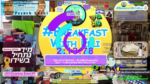 SHOW NOTES: Breakfast with Elli - THURSDAY - 8 May 2025 - 10 Iyar - 5785
