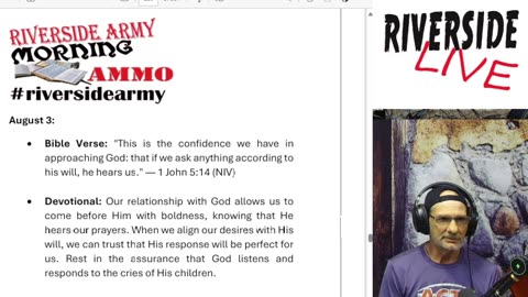 Riverside Morning Ammo Daily Devotional 8.3.25