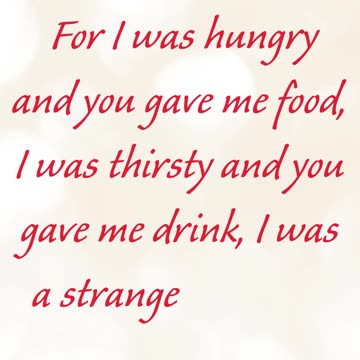 "Compassion and Hospitality: Serving Others in Christ's Name" mat 25:35#shorts #youtube #ytshorts