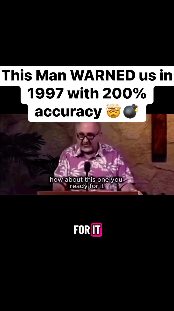 This was written in 1997… and it’s all happening now. They warned us…