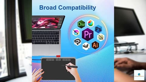 Drawing Tablet Acepen Graphics Tablet with Battery-Free Stylus 8192 Pressure Sensitivity 8