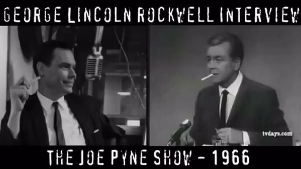 (1967) George Lincoln Rockwell explains his awakening after being a veteran in WW2 against Hitler.