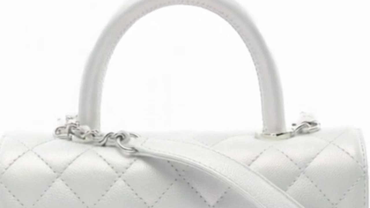 CHANEL Coco Handle Flap Bag – Pale Blue Elegance | Short Video