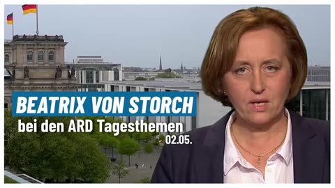 Beatrix von Storch bei den Tagesthemen 02.05.