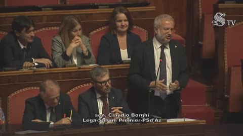 Claudio Borghi Aquilini intervento su legge di bilancio, più qualche ricordino di non poco conto