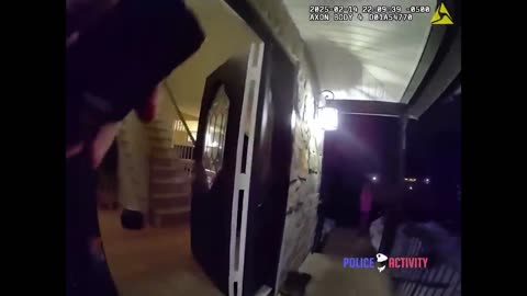 Wayne Police Officer Fires on Armed Man Charging Down Stairs with Two Swords
