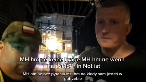 Chłopaki z #RuchObronyGranic w #Słubice nagrali Niemca, który mówi, że powinniśmy