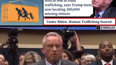 RFK Jr. CALLS OUT & TESTIFIES AGAINST THE BIDEN ADMINISTRATION'S INVOLVEMENT IN CHILD TRAFFICKING.