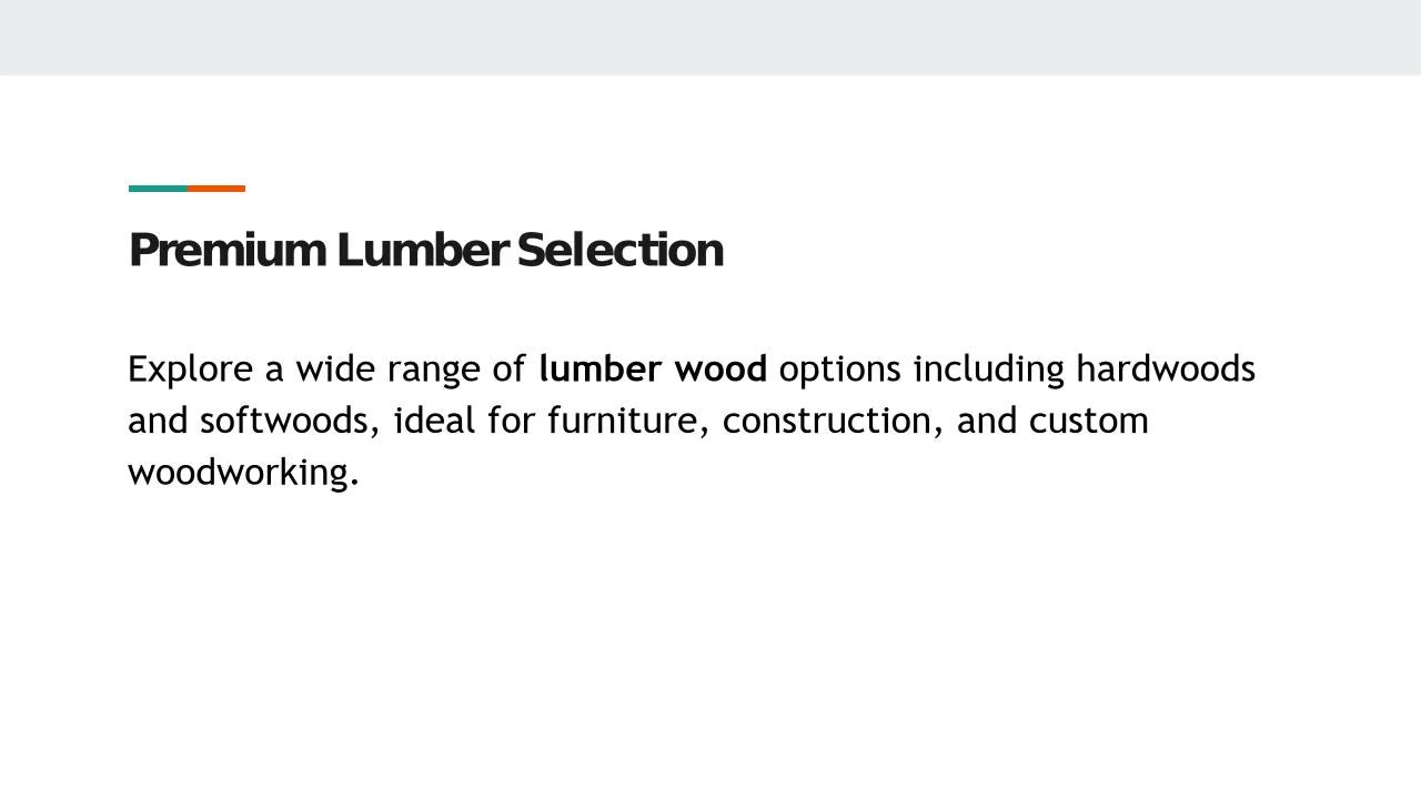 Lumber – The Backbone of Every Great Build
