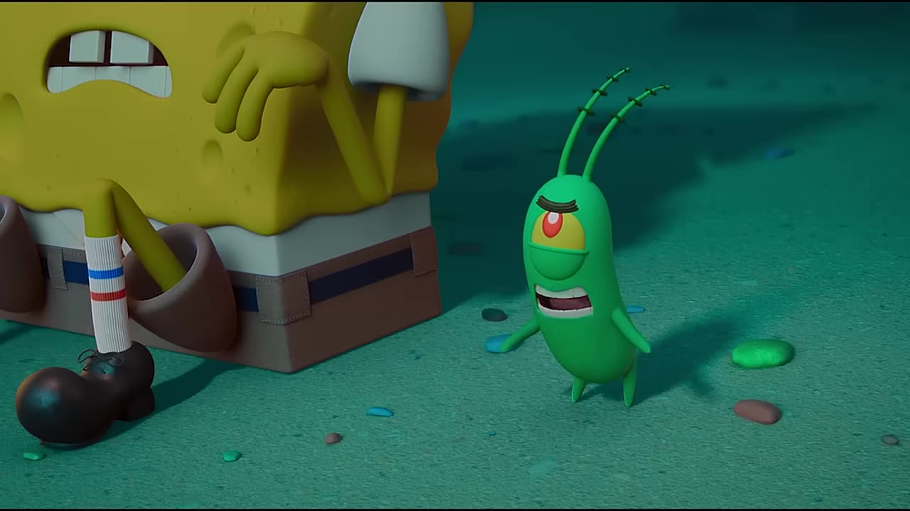 SpongeBob = Team Karen Plankton: The Movie is now playing on Netflix!