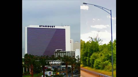 Stardust Hotel and Casino Las Vegas and Street Lights