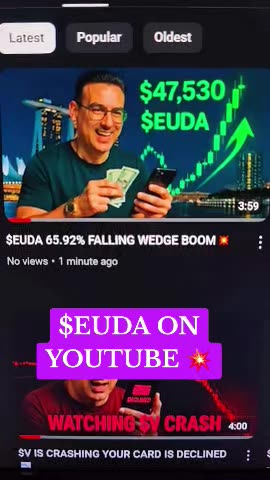 $EUDA ON YOUTUBE 💥