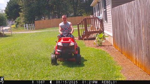 A Redneck cutting grass & comin at ya!