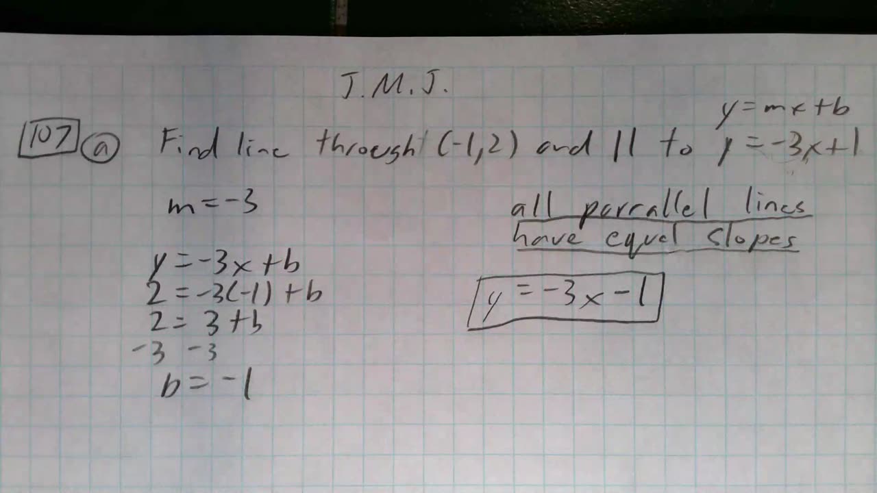 Saxon Algebra 1 Lesson 107 (a)