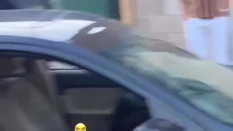 Told us to leave, then totaled his car and got roasted...