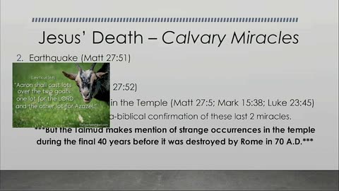 Sunday School - Jesus' Death - Calvary Miracles