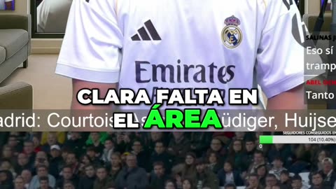 ¡GOLAZO! Real Madrid_ Penalti y Gritos de 'Falta Clara' en Español #halamadridusa