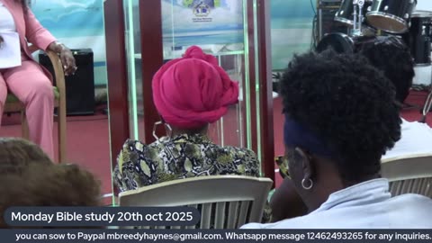 Monday Bible Study 20th October 2025