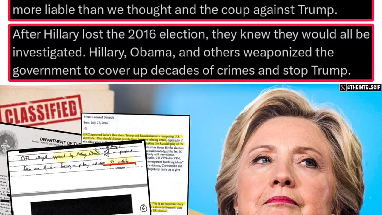 HILLARY behind coup to cover up decades of crimes.