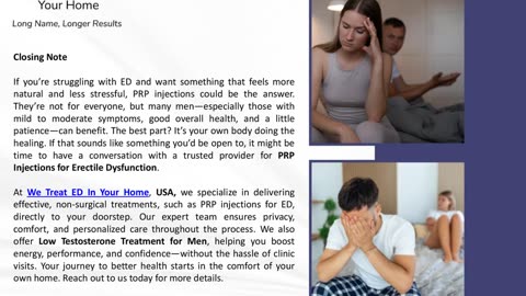 Who Can Benefit Most From PRP Injections For Erectile Dysfunction?