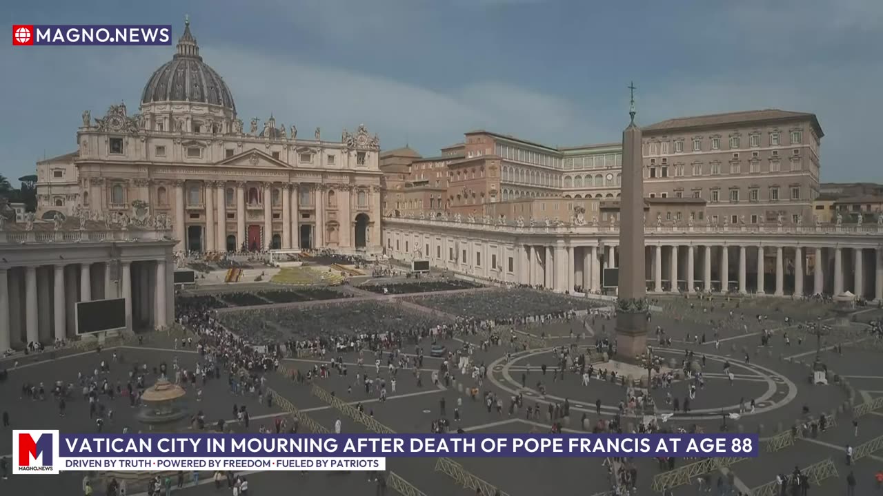 Pope Francis dies aged 88 | Grief and Prayers in St. Peter’s Square of Vatican City (April 21, 2025)