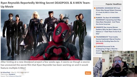 Ryan Reynolds Possibly Writing A Script On Deadpool Teaming Up With The X-Men
