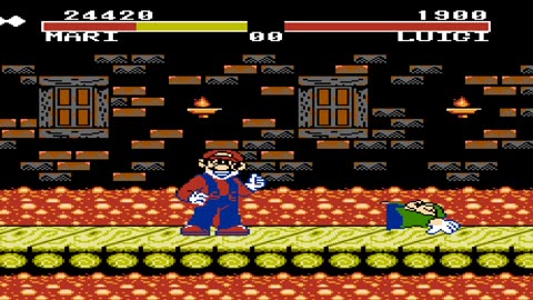 Bootleg Kart Fighter Mario, Level 1, Fight 2