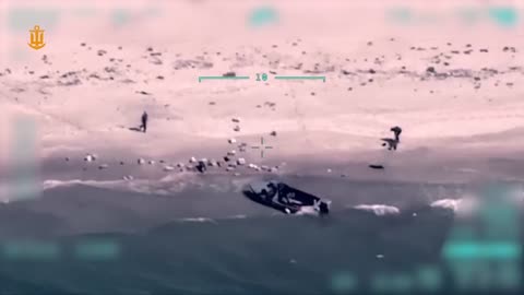 Lighting Up Russian Positions Along the Shoreline