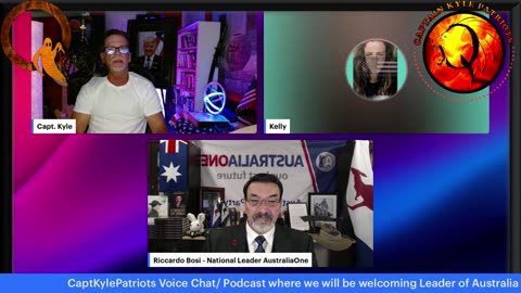 Capt Kyle & Kelly Round Table w Australia Party's leader LTC Riccardo Bosi! 6-13-25