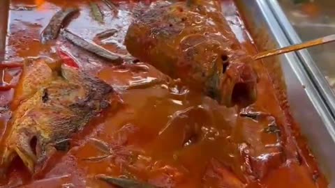 Nasi padang restaurant in indonesia, eggs to currychicken, meat, fish, delicious & flavorfull