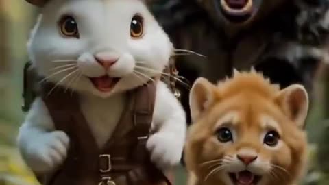 "When the lion cub met the bunny and nothing went the way anyone expected"