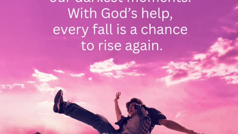 Held when we fall