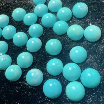 20250718-2 Natural Sterling Treatment Turquoise Cabochon: Sealed Galaxy Fragment on Fingertip