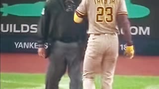 Tatis Jr tells ump where he can shove that strikeout