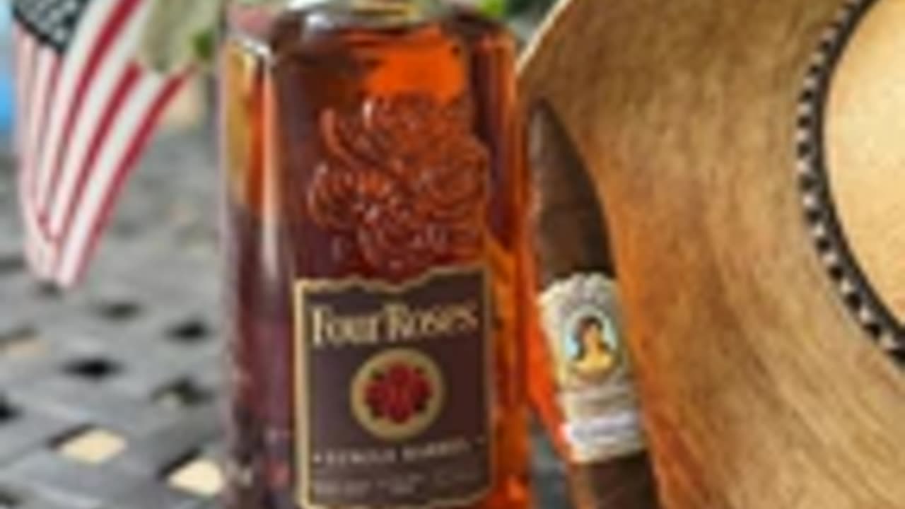 S5 E7 Four Roses Single Barrel Bourbon & La Aroma de Cuba Noblesse #onestreamlive