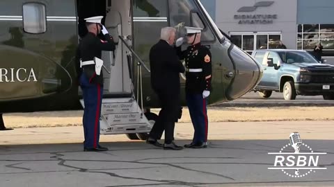 WATCH: President Trump departs Morristown, N.J. via AF1 for PHL - 3/22/25