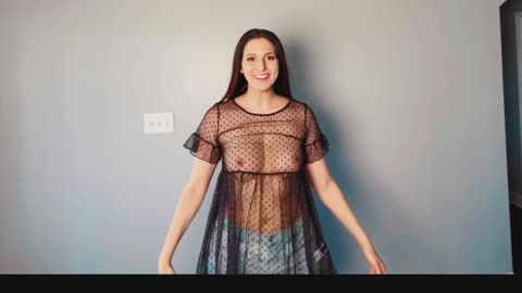 Transparent Top Try On! 