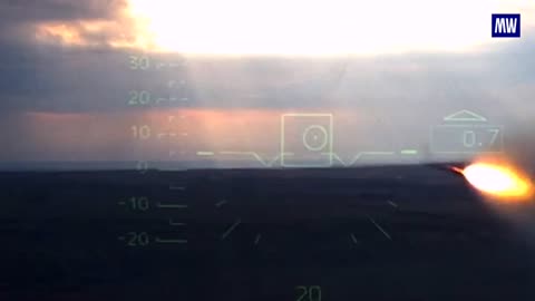 The destruction of Ukrainian target by Ka-52 crews