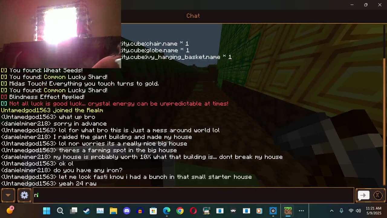 Last Time Playing my brother in laws minecraft realm :(