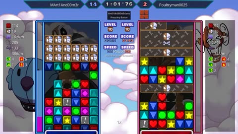 Panel Attack 2-Player Casual (11-29-2025): MArt1And00m3r vs. Poultryman0025