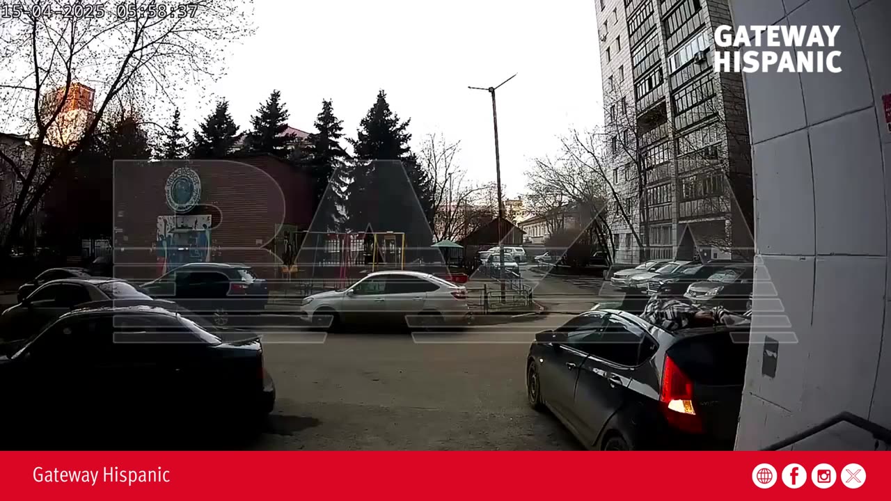 An 80-year-old woman fell from a sixth-floor balcony