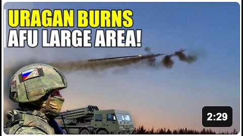 WATCH! Uragan crush Ukrainian fortifications and deep concrete bunkers